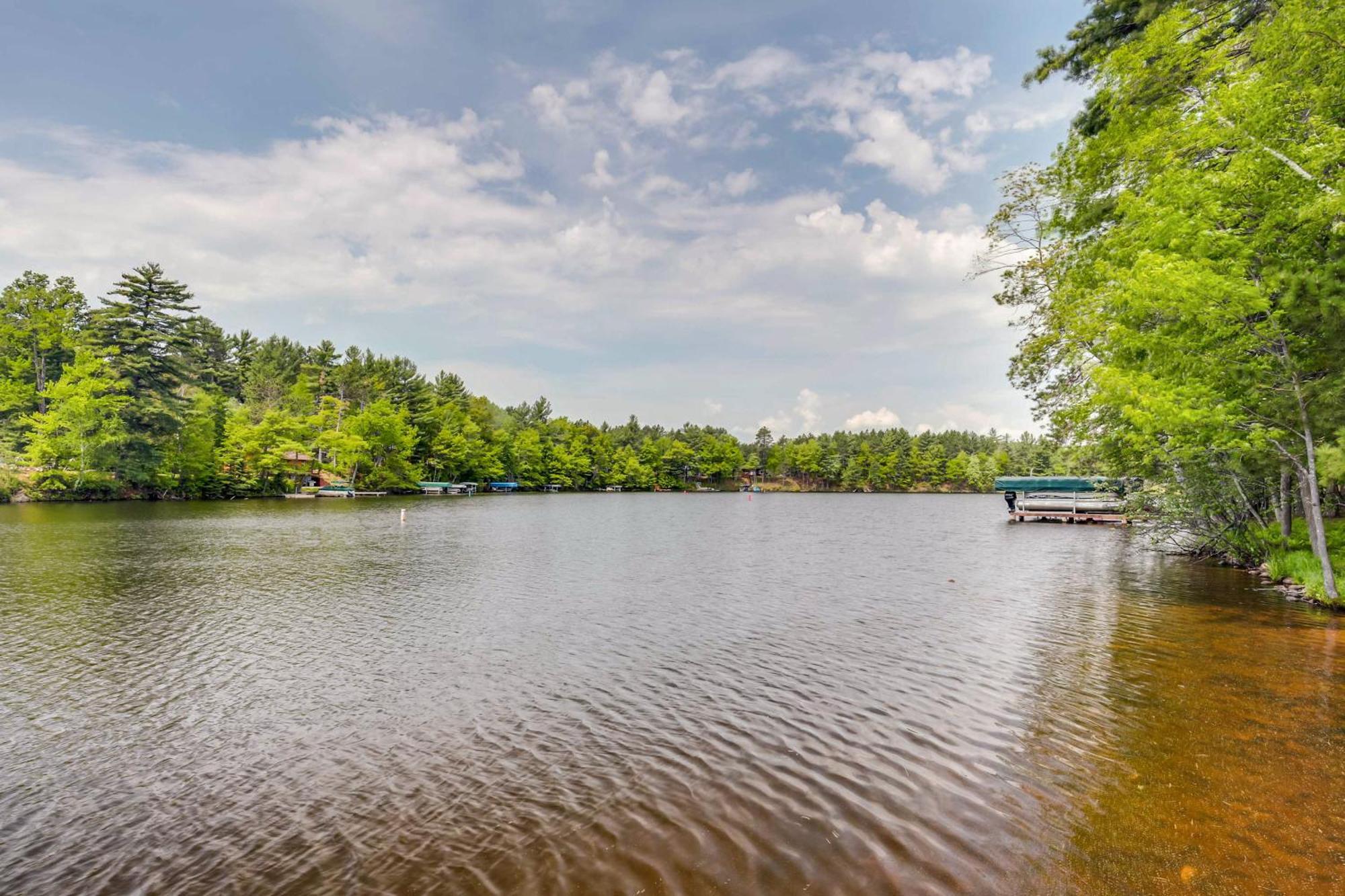 Waterfront Eagle River Home With Dock And Fire Pit! Exterior foto